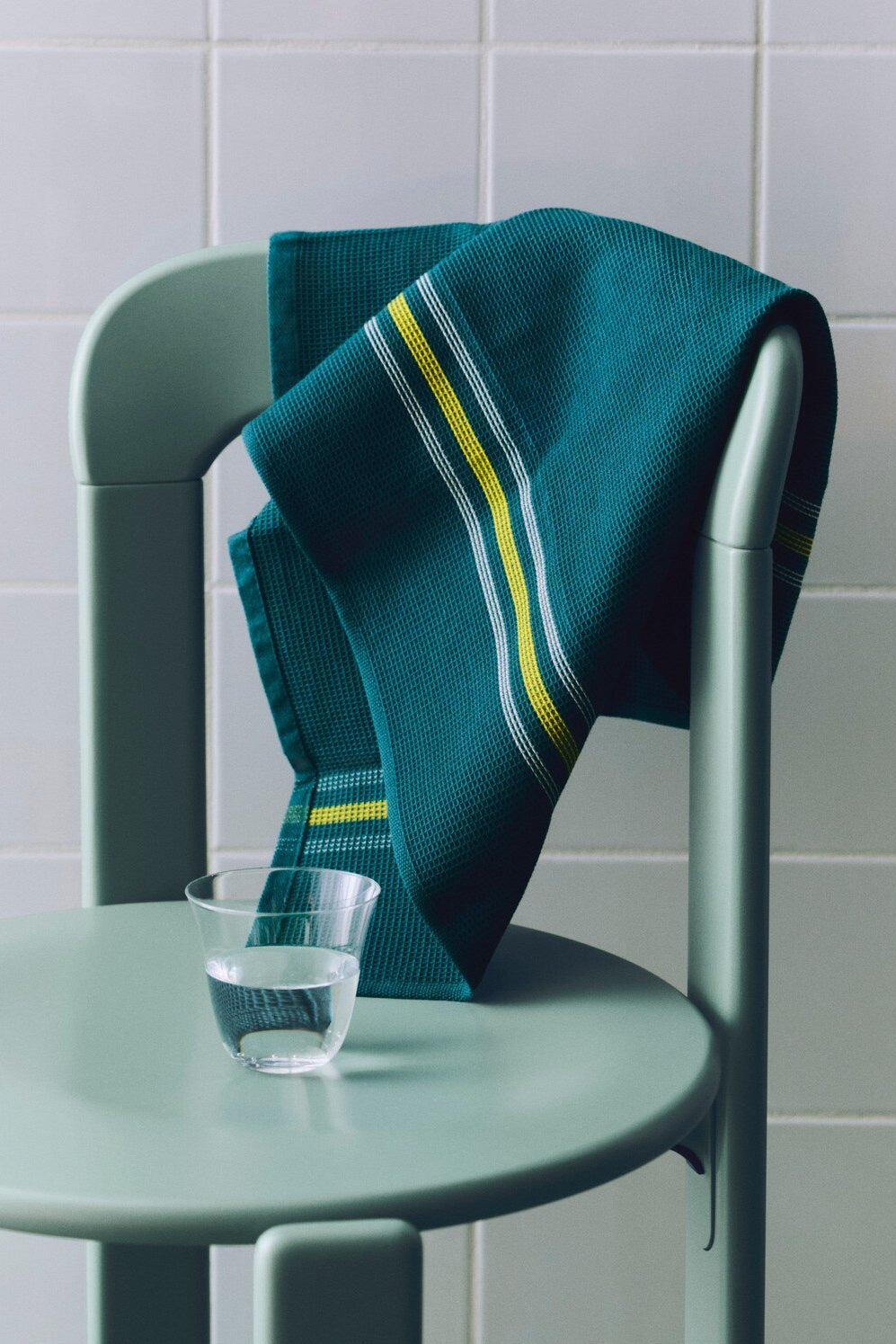 Canteen viskestykke – Block Stripe gørn/gul